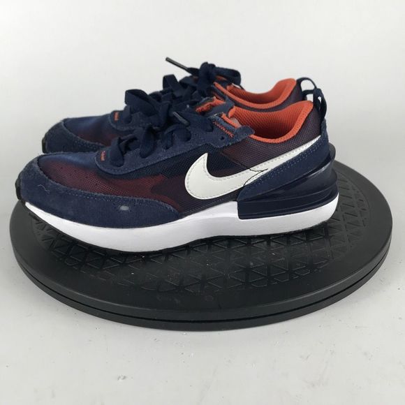 Nike Waffle One Blue/Orange Athletic Running Shoes DC0480-401 Youth Size 2Y - Picture 8 of 12